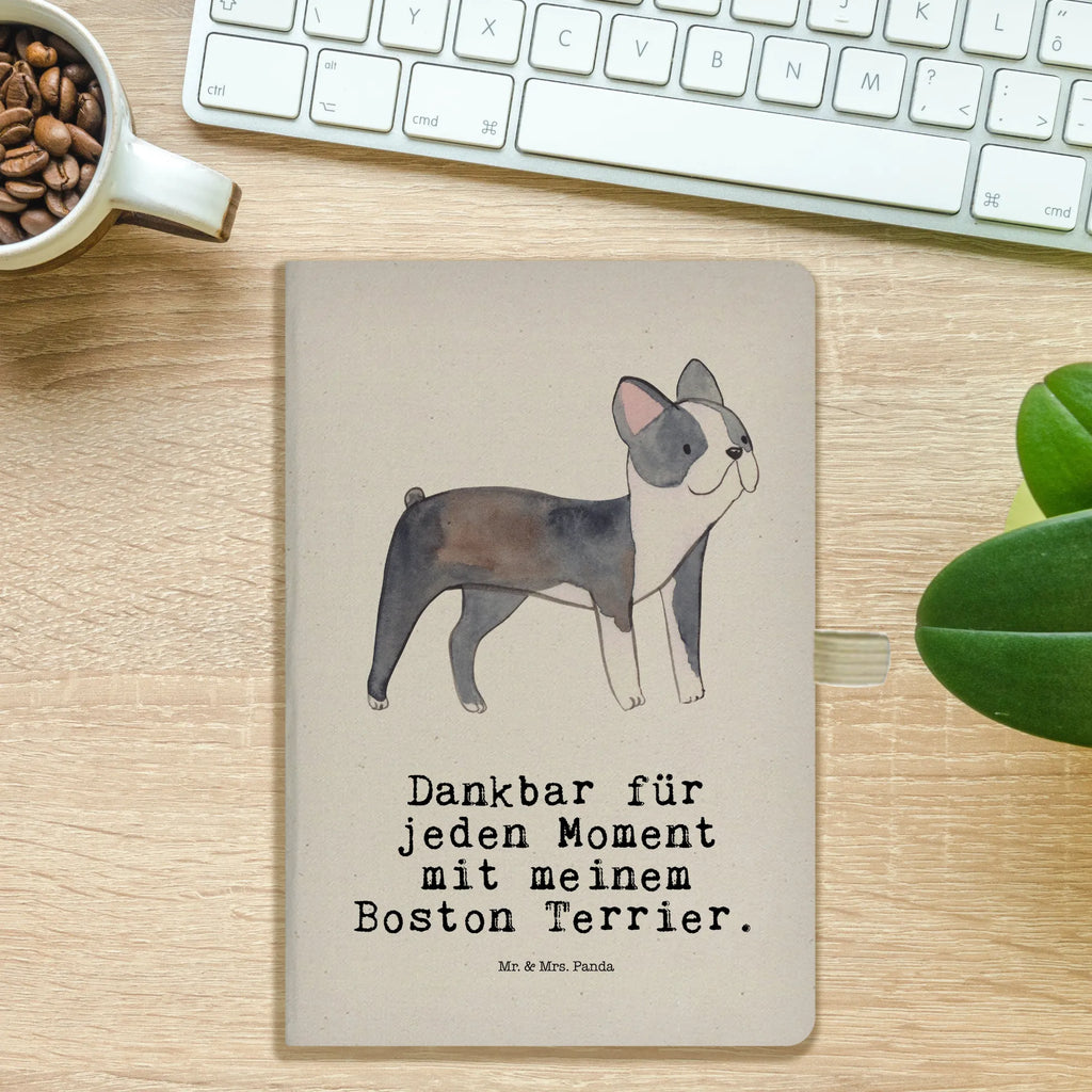 Cotton notebook Boston Terrier Moment notes, sketchbook, notebook, writing book, diary, entry book, notepad, address book, journal, Dog, dog breed, purebred dog, dog owner, gift, animal lover, giving, puppy