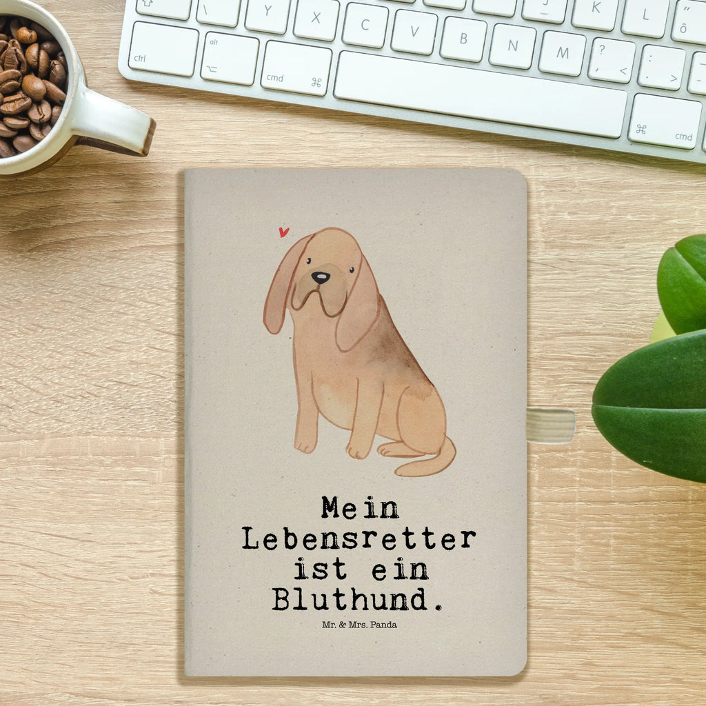 Cotton notebook Bloodhound Lifesaver notes, journal, address book, notebook, writing book, entry book, sketchbook, notepad, diary, Dog, dog breed, purebred dog, dog owner, gift, animal lover, giving, puppy