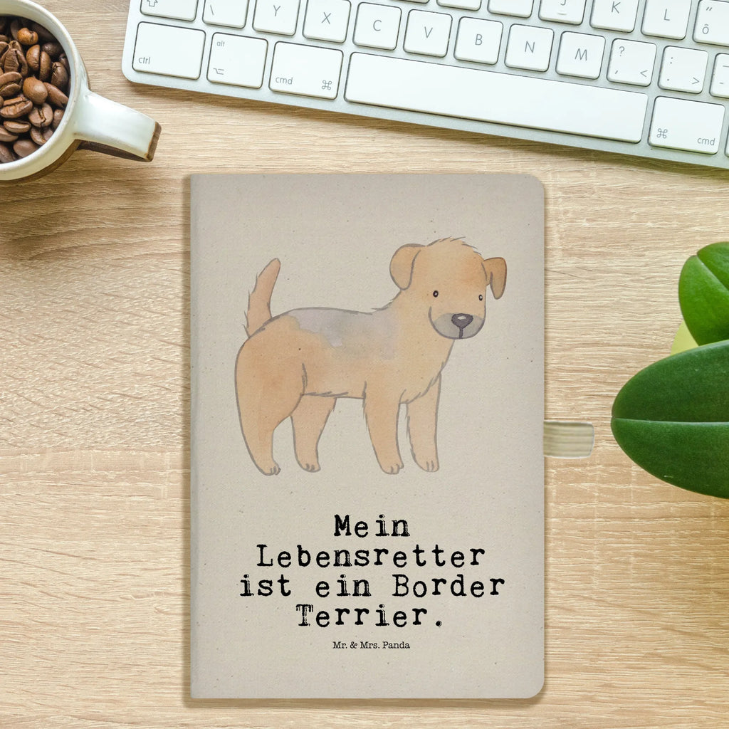 Cotton notebook Border Terrier Lifesaver address book, notepad, diary, journal, writing book, notebook, notes, entry book, sketchbook, Dog, dog breed, purebred dog, dog owner, gift, animal lover, giving, puppy