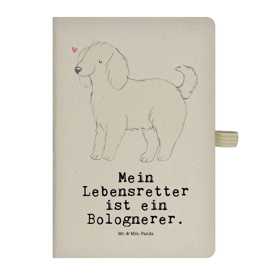 Cotton notebook Bolognese Lifesaver entry book, address book, journal, notepad, notes, notebook, writing book, sketchbook, diary, Dog, dog breed, purebred dog, dog owner, gift, animal lover, giving, puppy