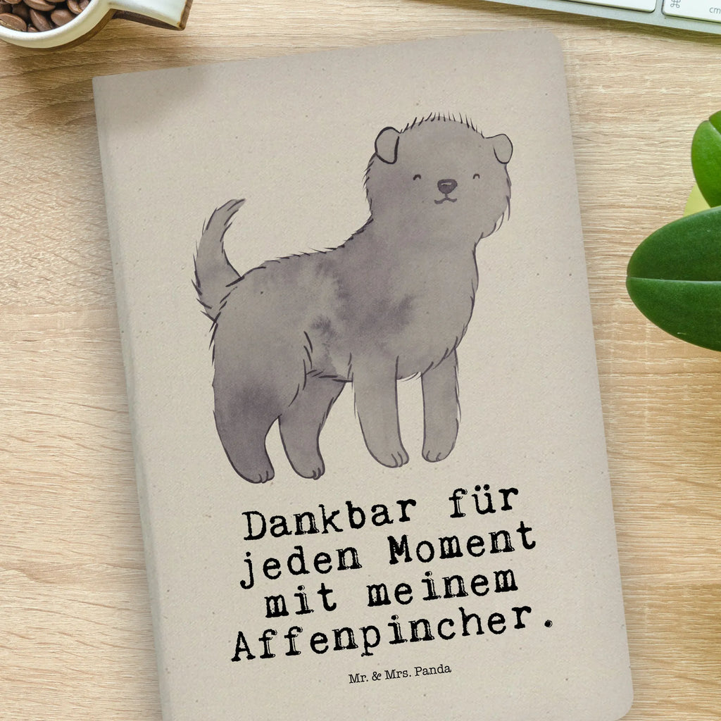 Cotton notebook Affenpinscher moment notes, journal, address book, sketchbook, notebook, notepad, entry book, diary, writing book, Dog, dog breed, purebred dog, dog owner, gift, animal lover, giving, puppy