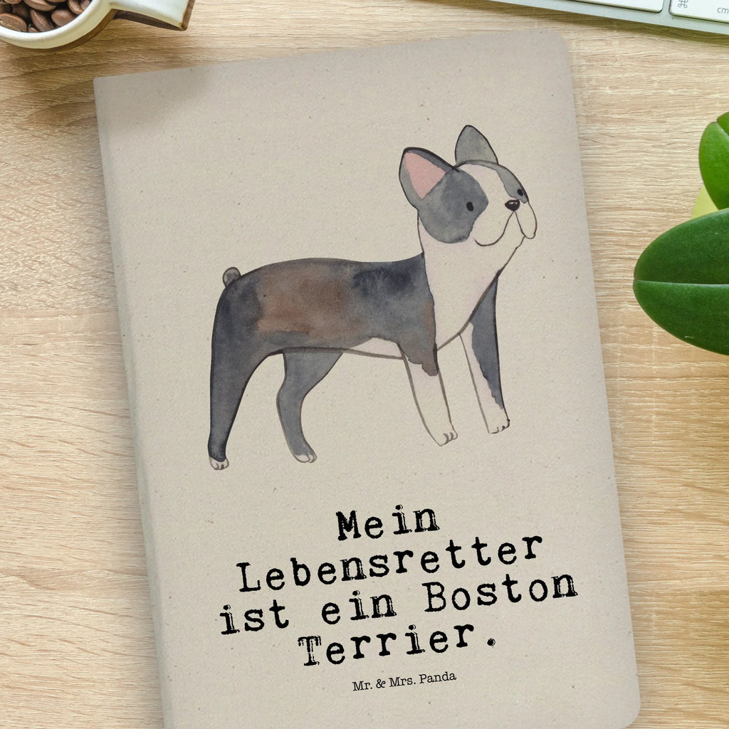 Cotton notebook Boston Terrier Lifesaver diary, writing book, sketchbook, entry book, notepad, journal, notes, notebook, address book, Dog, dog breed, purebred dog, dog owner, gift, animal lover, giving, puppy