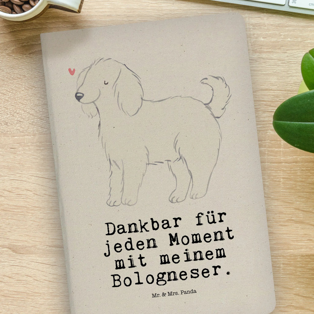 Cotton notebook Bolognese Moment address book, diary, entry book, journal, notes, notebook, writing book, notepad, sketchbook, Dog, dog breed, purebred dog, dog owner, gift, animal lover, giving, puppy