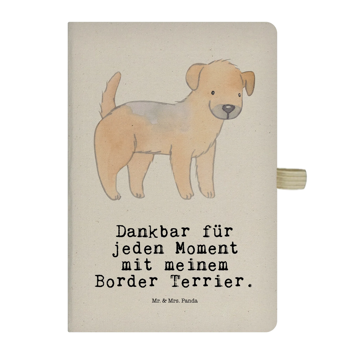 Bawełniany notatnik DIN A4 Border Terrier chwila Pies, rasa psa, pies rasowy, właściciel psa, prezent, miłośnik zwierząt, dawanie, szczeniak