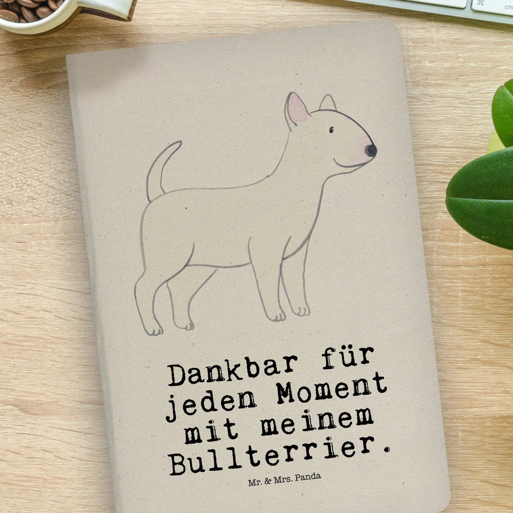 Cotton notebook Bull Terrier Moment entry book, writing book, notepad, sketchbook, journal, address book, diary, notebook, notes, Dog, dog breed, purebred dog, dog owner, gift, animal lover, giving, puppy