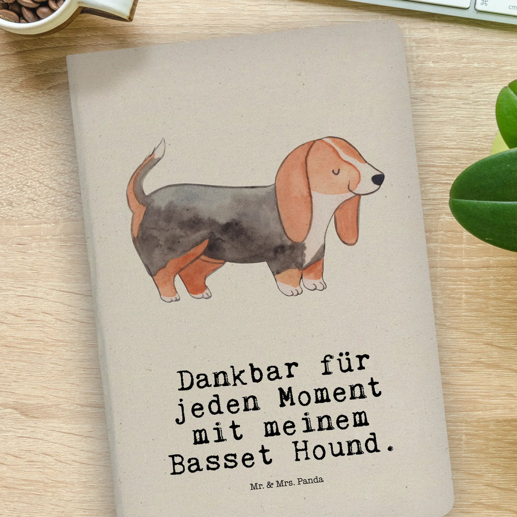 Cotton notebook Basset Hound Moment notebook, writing book, notepad, journal, address book, notes, entry book, diary, sketchbook, Dog, dog breed, purebred dog, dog owner, gift, animal lover, giving, puppy