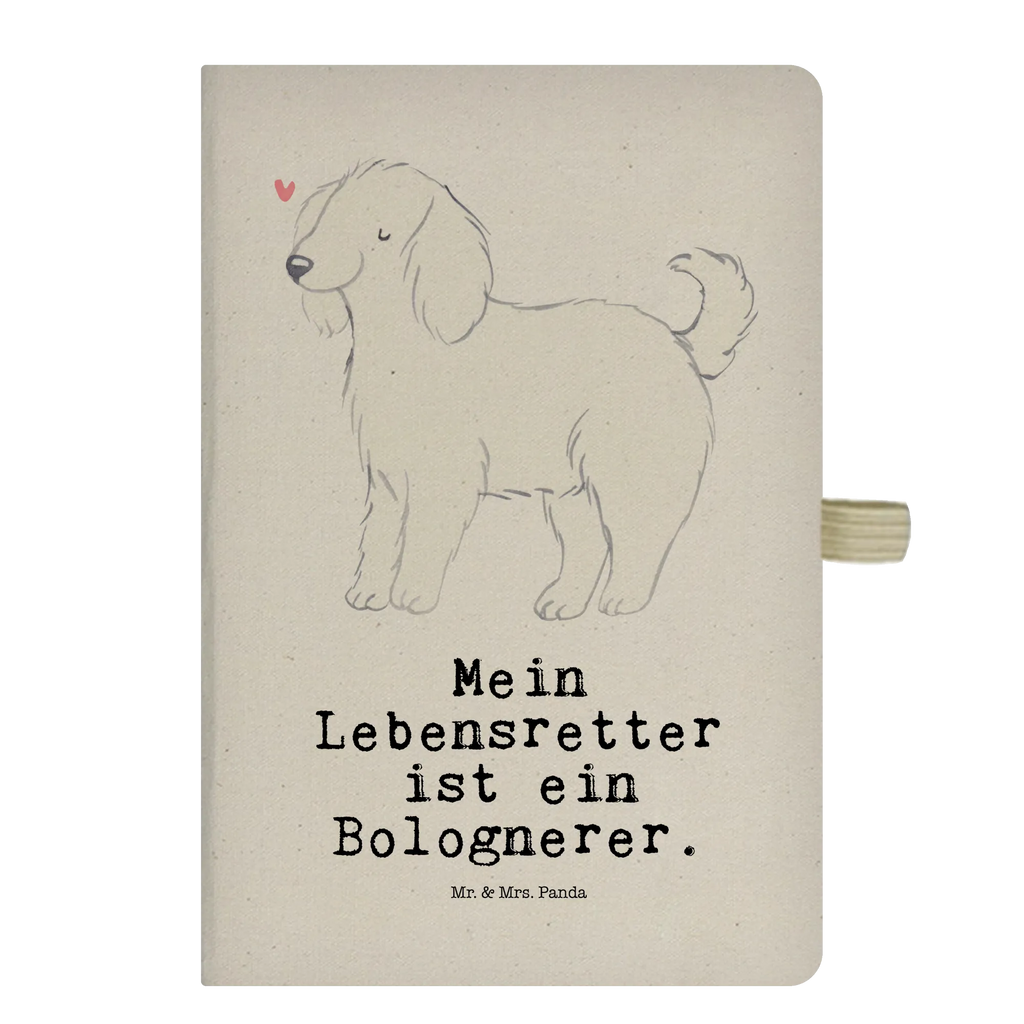 Cotton notebook Bolognese Lifesaver entry book, address book, journal, notepad, notes, notebook, writing book, sketchbook, diary, Dog, dog breed, purebred dog, dog owner, gift, animal lover, giving, puppy