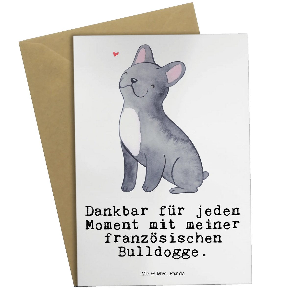Greetings card French Bulldog Moment gift, animal lover, giving, dog breed, purebred dog, dog owner, puppy