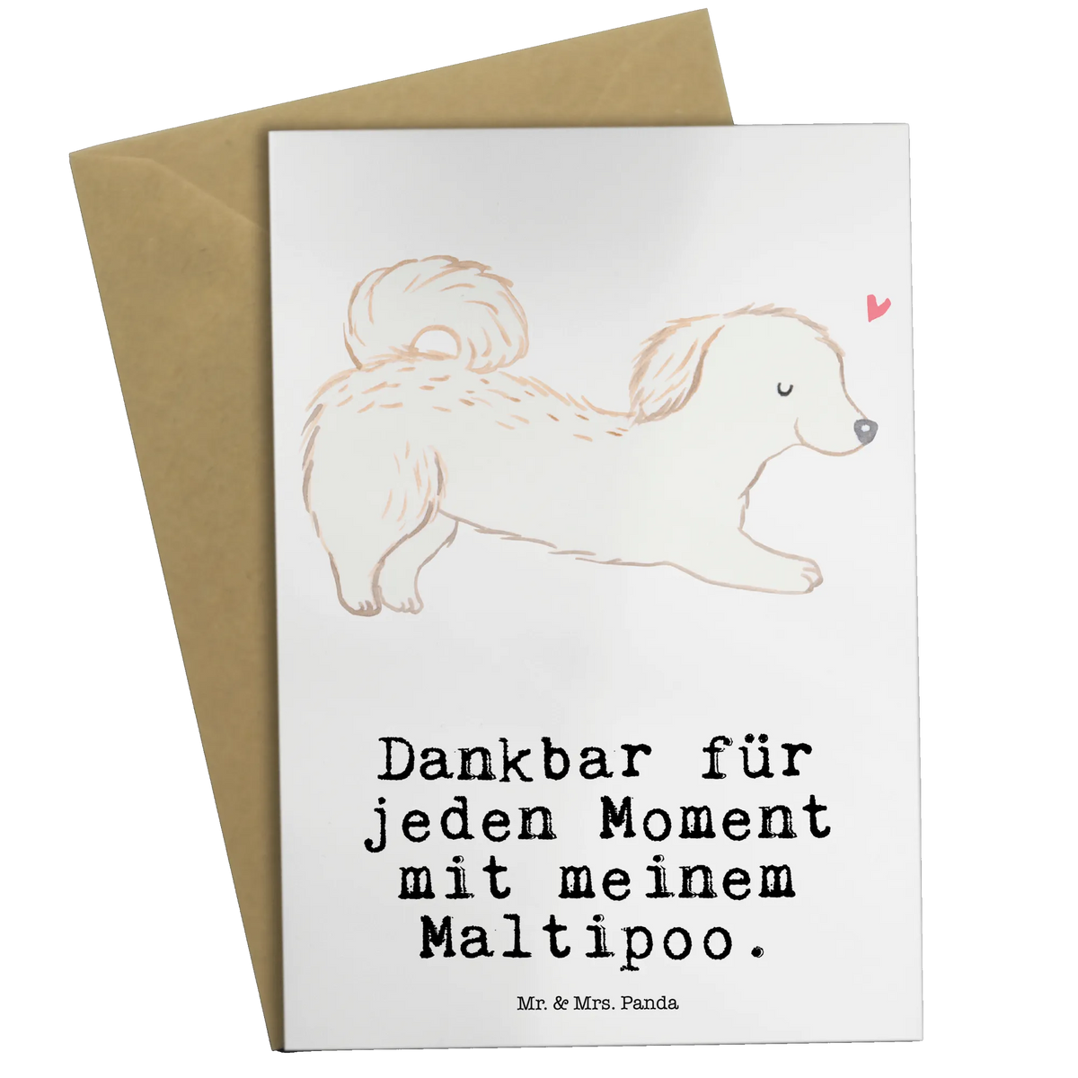 Greetings card Maltipoo Moment greeting card, wedding card, folding card, birthday card, invitation card, Dog, dog breed, purebred dog, dog owner, gift, animal lover, giving, puppy