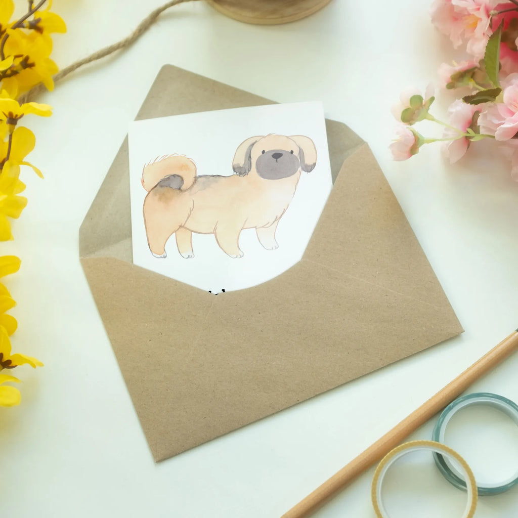 Greetings card Pekingese moment wedding card, invitation card, birthday card, folding card, greeting card, Dog, dog breed, purebred dog, dog owner, gift, animal lover, giving, puppy