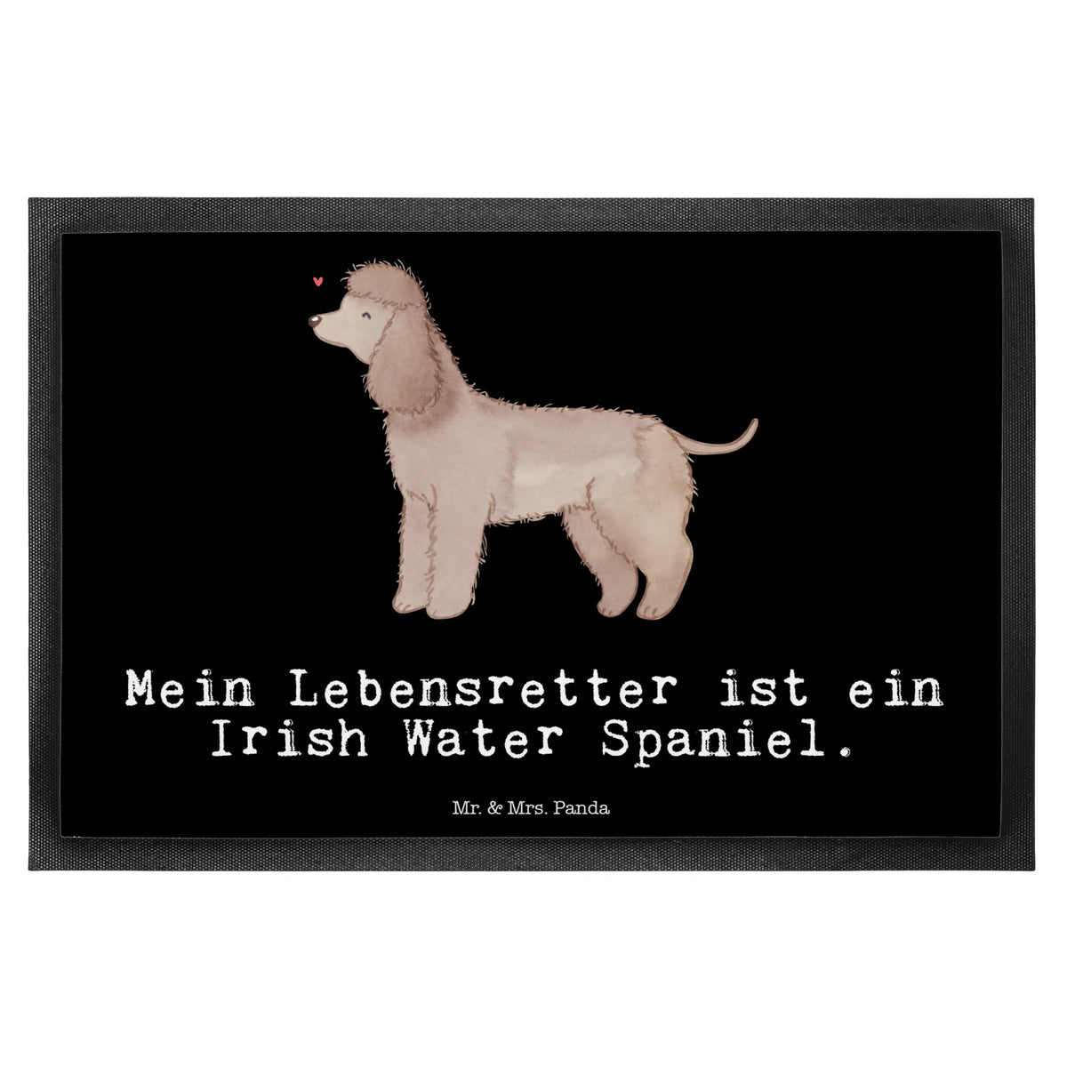 Fußmatte Irish Water Spaniel Lebensretter Abtretmatte, Vorleger, Eingangsmatte, Schmutzfangteppich, Bodenvorleger, bodenmatte, Eingangsteppich, Schmutzfangmatte, hausmatte, Türmatte, Türvorleger, Sauberlaufmatte, Outdoor-Matte, abstreifer, Schuhabstreifer, Haustürmatte, Fußabtreter, Gummimatte, Schmutzfänger, Schmutzmatte, Fußabstreifer, außenmatte, Fussmatte, fußmatte, teppichmatte, flurmatte, Gummi-Fußmatte, matte haustür, Abtreter, Hunderasse, Rassehund, Hundebesitzer, Tierfreund, Welpe, Hund, Schenken, Geschenk, Jagdhund, Irish Water Spaniel