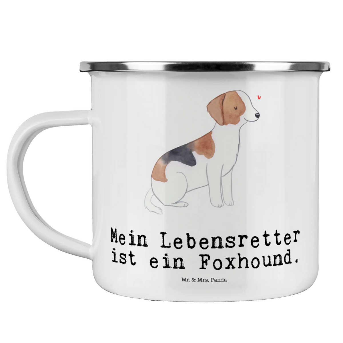 Camping Emaille Tasse Foxhound Lebensretter blechbecher, Emaille Tasse, becher emaille, Pott, Motivtasse, outdoortasse, Kaffeepott, Blechtasse, Tasse Emaille, Campingbecher, Teebecher, Outdoor Tasse, wanderbecher, Reisebecher, reisetasse, Haferl, Outdoor Becher, emaillebecher, wandertasse, Teetasse, Emaille Becher, Campingtasse, Emailletasse, metallbecher, Geschenk, Schenken, Hund, Hunderasse, Rassehund, Hundebesitzer, Tierfreund, Welpe, Laufhund, Jagdhund, Foxhound