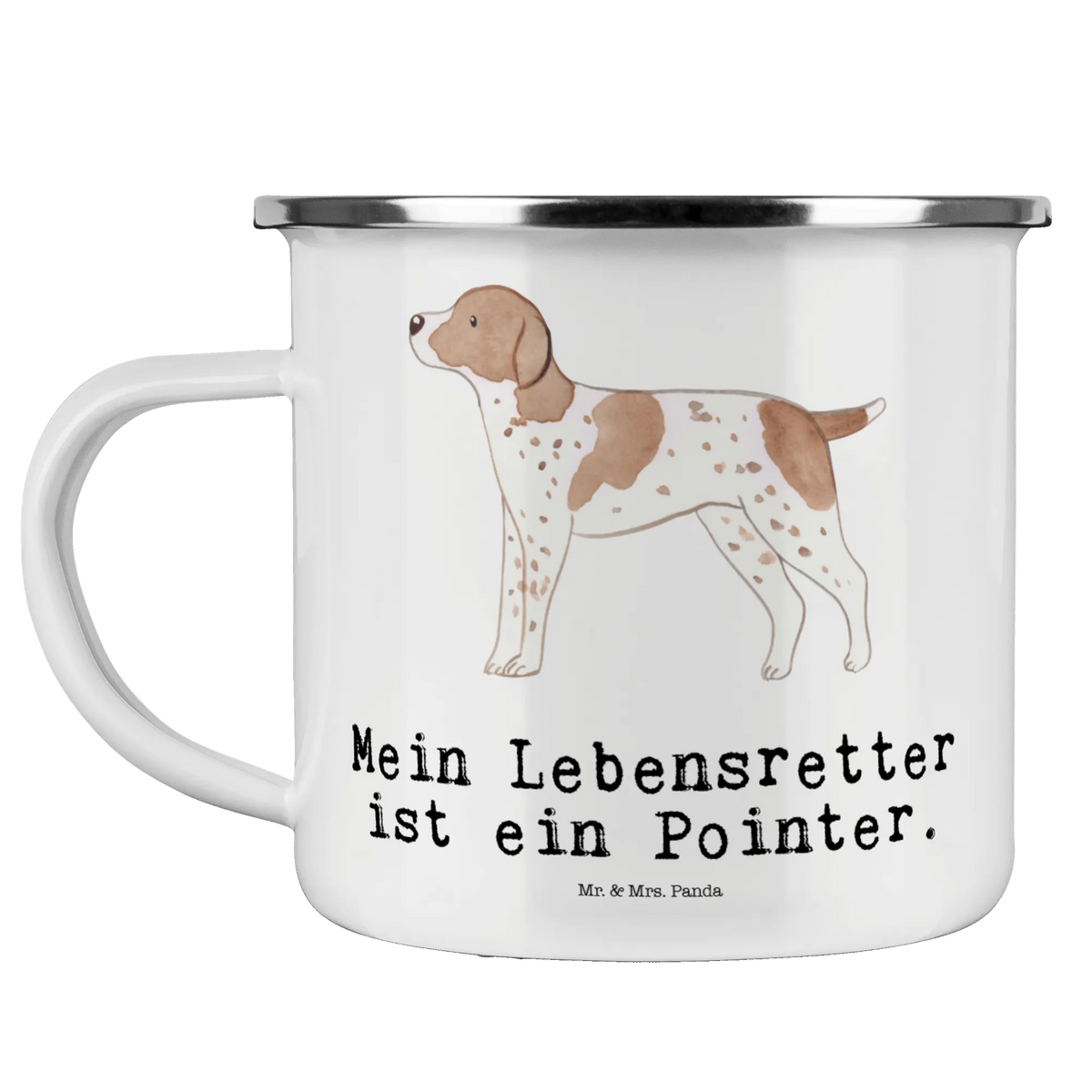 Camping Emaille Tasse Pointer Lebensretter Campingtasse, Outdoor Becher, Outdoor Tasse, Teetasse, wanderbecher, Reisebecher, metallbecher, Emailletasse, Teebecher, becher emaille, Pott, Haferl, Motivtasse, wandertasse, Emaille Tasse, Emaille Becher, Blechtasse, emaillebecher, Tasse Emaille, Kaffeepott, outdoortasse, Campingbecher, reisetasse, blechbecher, Geschenk, Schenken, Hund, Hunderasse, Rassehund, Hundebesitzer, Tierfreund, Welpe, English Pointer, Pointer