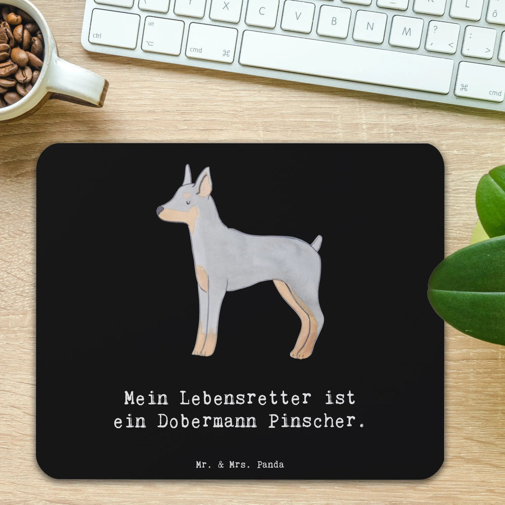 Mouse mat Doberman Pinscher Lifesaver fun, Print, PC, saying, Gift, Motif, Mouse, Office, Study, Pad, Mouse Pad, Work, mousepad, Student, Dog, dog breed, purebred dog, dog owner, gift, animal lover, giving, puppy