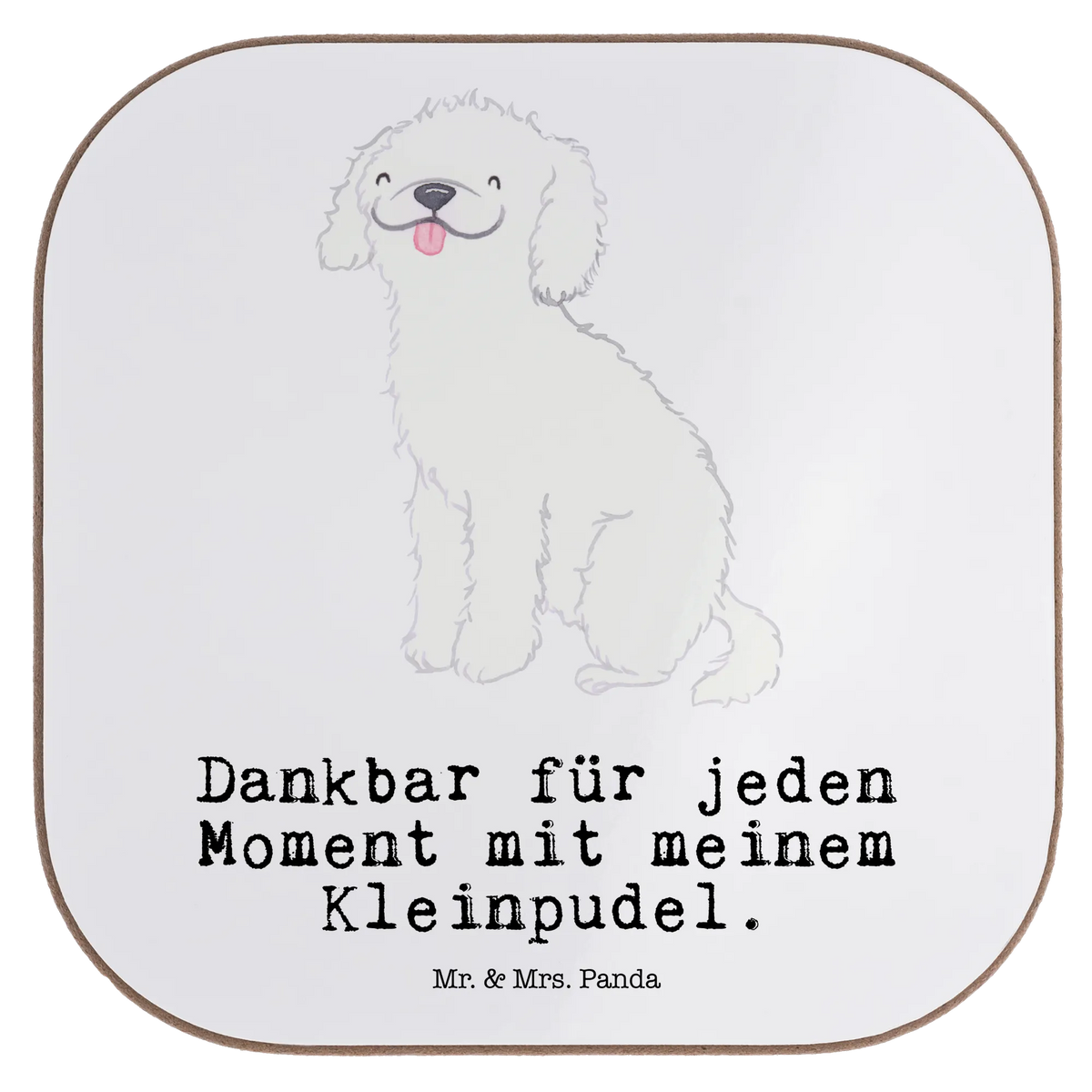 Square coaster Miniature Poodle Moment presents, breakfast, Coasters, gift, glass coasters, party, gifts, Dog, dog breed, purebred dog, dog owner, animal lover, giving, puppy