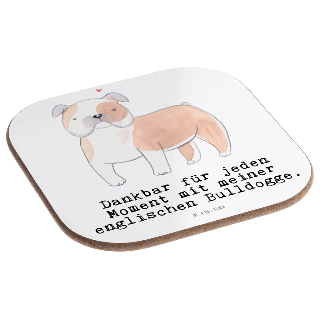 Square coaster English Bulldog Moment presents, Coasters, gift, breakfast, party, glass coasters, gifts, Dog, dog breed, purebred dog, dog owner, animal lover, giving, puppy