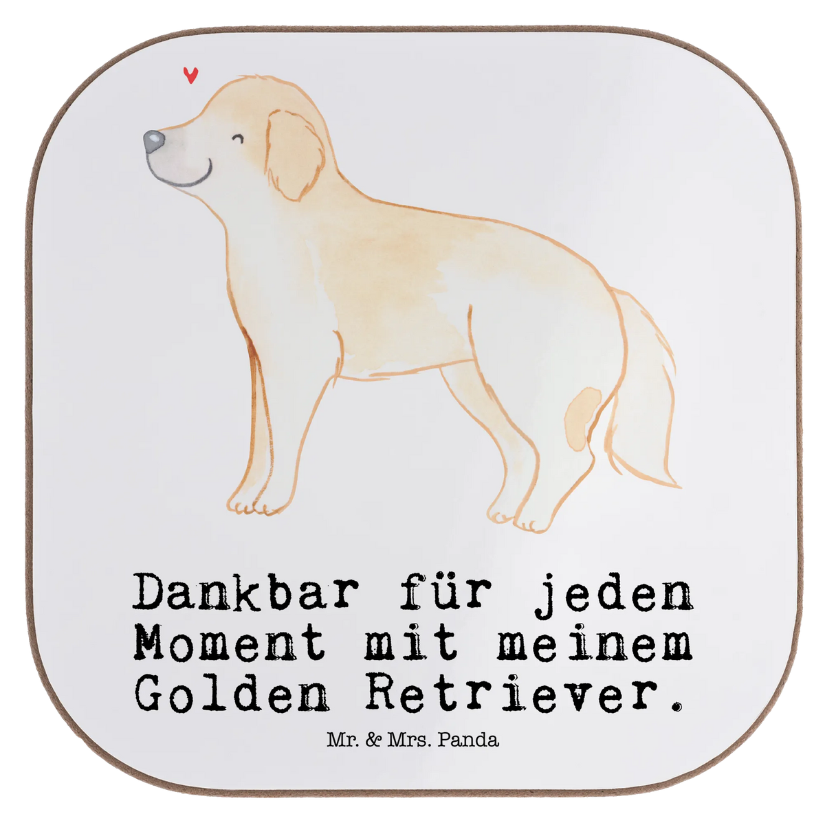 Square coaster Golden Retriever moment gift, presents, gifts, Coasters, glass coasters, party, breakfast, Dog, dog breed, purebred dog, dog owner, animal lover, giving, puppy