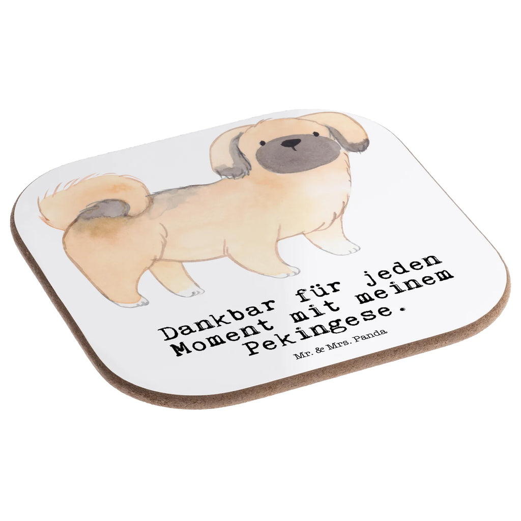 Square coaster Pekingese moment presents, Coasters, glass coasters, gift, gifts, breakfast, party, Dog, dog breed, purebred dog, dog owner, animal lover, giving, puppy