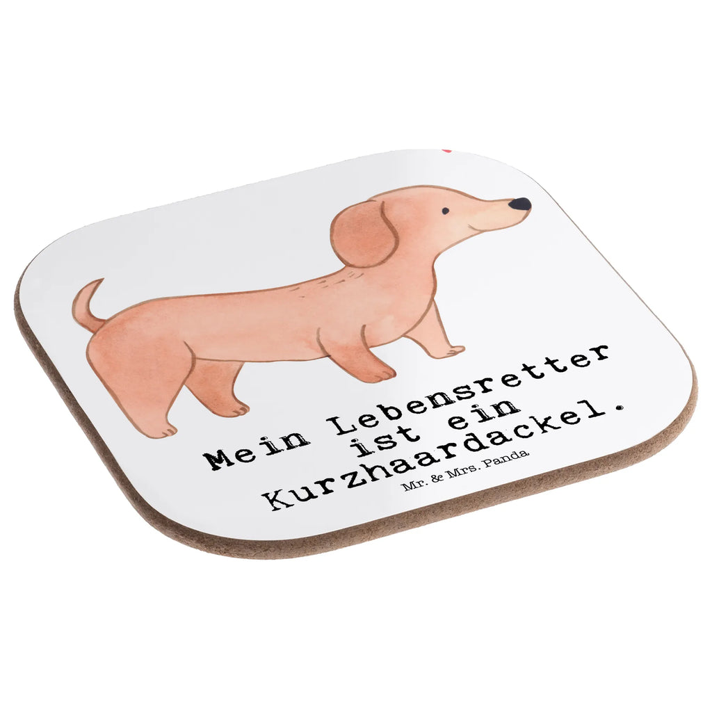 Square coaster Dachshund Shorthaired Dachshund Lifesaver gifts, presents, party, glass coasters, breakfast, Coasters, gift, Dog, dog breed, purebred dog, dog owner, animal lover, giving, puppy