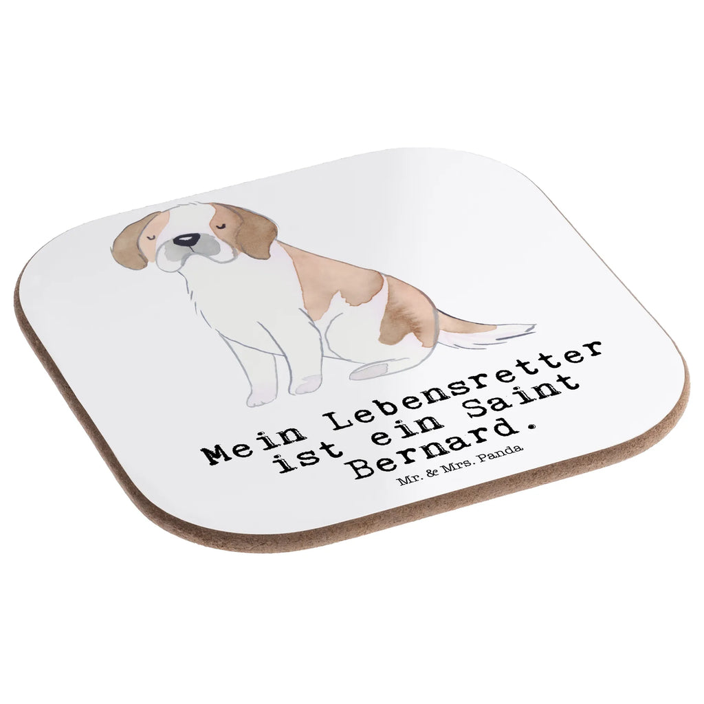 Square coaster Saint Bernard Lifesaver gifts, presents, gift, breakfast, party, Coasters, glass coasters, Dog, dog breed, purebred dog, dog owner, animal lover, giving, puppy