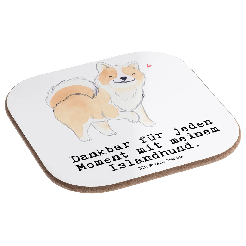 Square coaster Island Dog Moment party, breakfast, glass coasters, presents, Coasters, gift, gifts, Dog, dog breed, purebred dog, dog owner, animal lover, giving, puppy