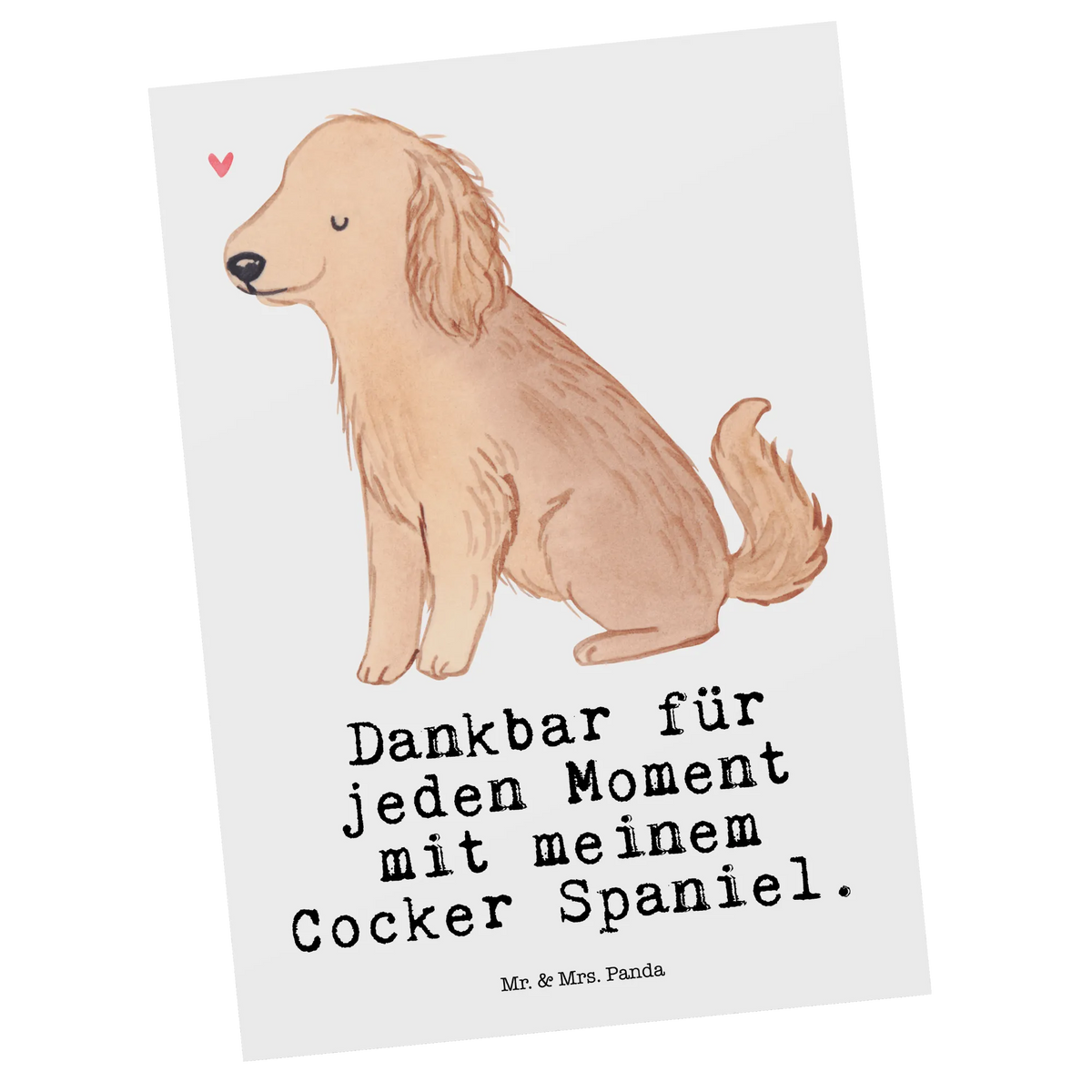 Pocztówka Cocker Spaniel Chwila Pies, rasa psa, pies rasowy, właściciel psa, prezent, miłośnik zwierząt, dawanie, szczeniak