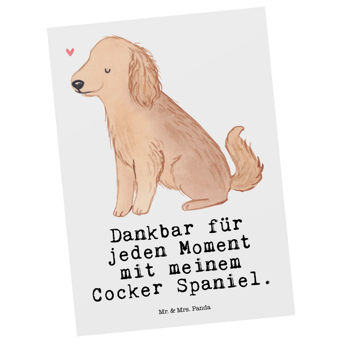Pocztówka Cocker Spaniel Chwila