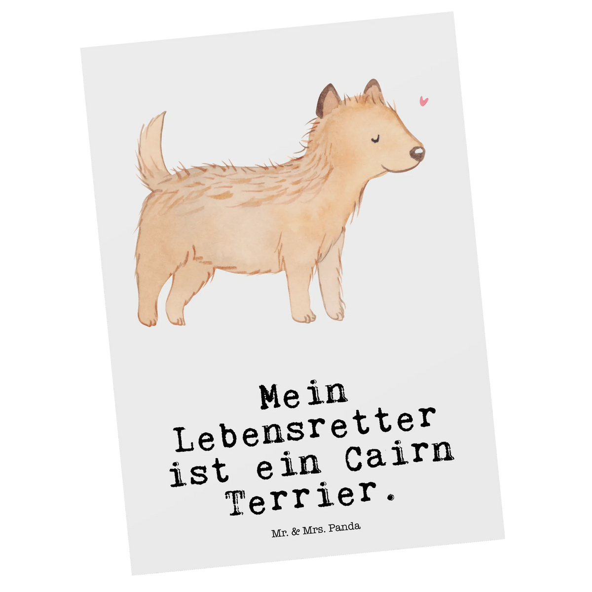 Postkarte Cairn Terrier Lebensretter einzelkarte, Postkarte, Motivkarte, Ansichtskarten, bildkarte, kunstkarte, Postkarten, Ansichtskarte, Fotokarte, Grußkarte, spruchkarte, Kunstkarten, Designkarte, Geschenk, Schenken, Hund, Hunderasse, Rassehund, Hundebesitzer, Tierfreund, Welpe, Cairn Terrier