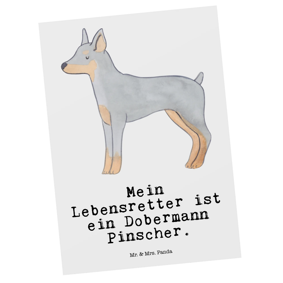 Postkarte Dobermann Pinscher Lebensretter Fotokarte, Designkarte, kunstkarte, Kunstkarten, Motivkarte, Ansichtskarte, spruchkarte, Postkarte, Ansichtskarten, einzelkarte, Grußkarte, bildkarte, Postkarten, Geschenk, Schenken, Hund, Hunderasse, Rassehund, Hundebesitzer, Tierfreund, Welpe, Dobermann Pinscher