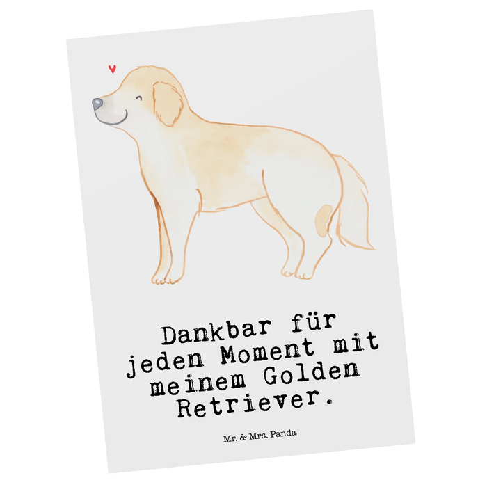 Postkarte Golden Retriever Moment