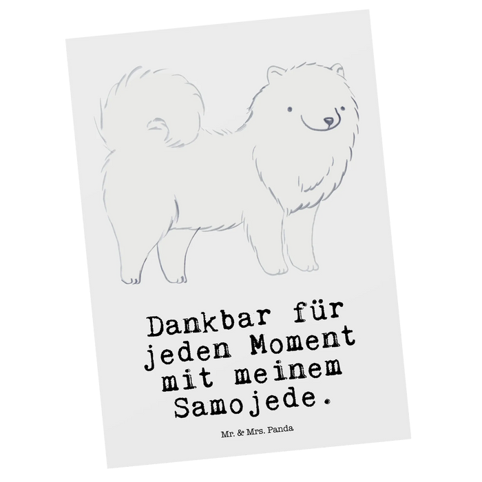 Postkarte Samojede Moment