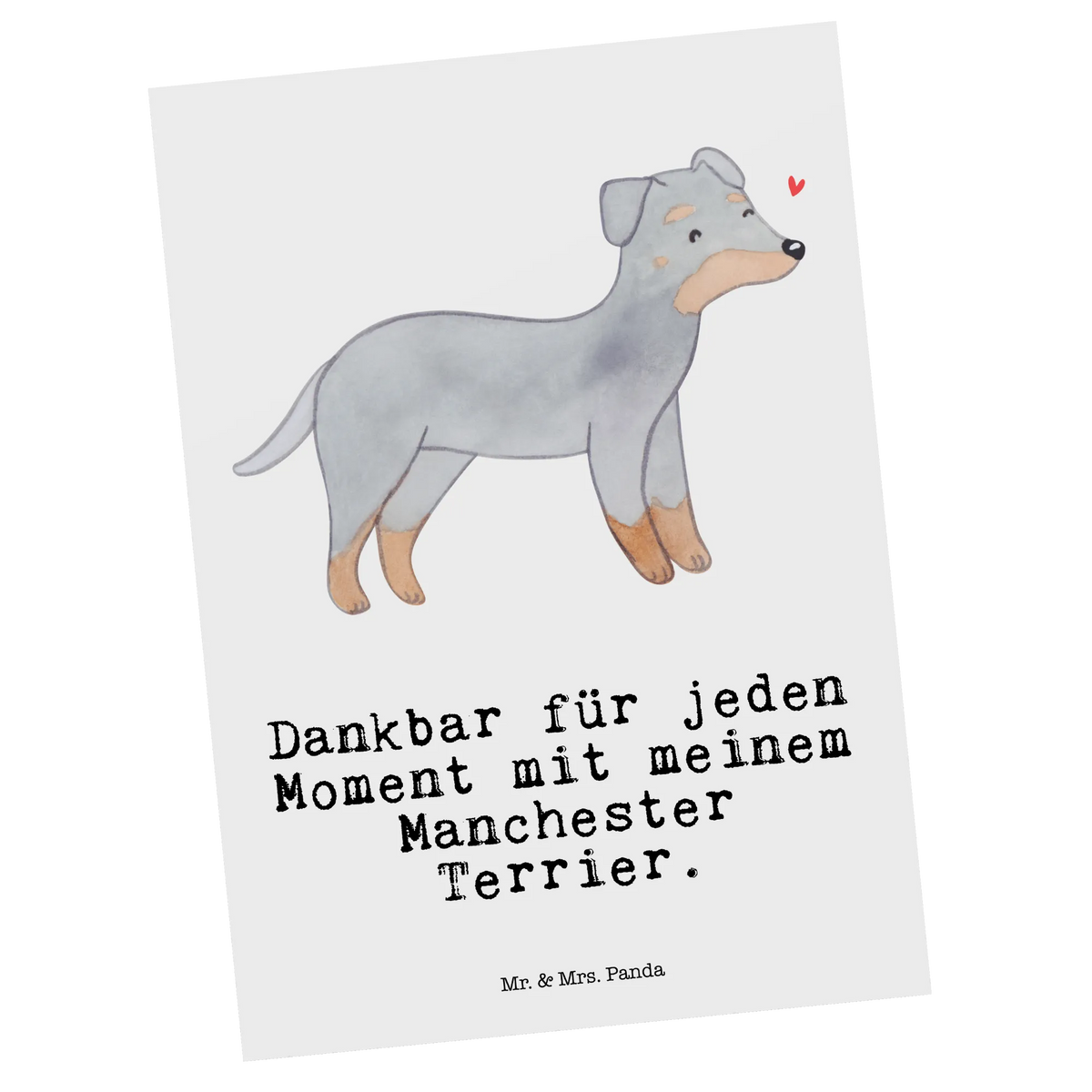 Postcard Manchester Terrier Moment card, postcards, Postcard, invitation, paper, invitation card, gift, letter, gift card, Dog, dog breed, purebred dog, dog owner, animal lover, giving, puppy
