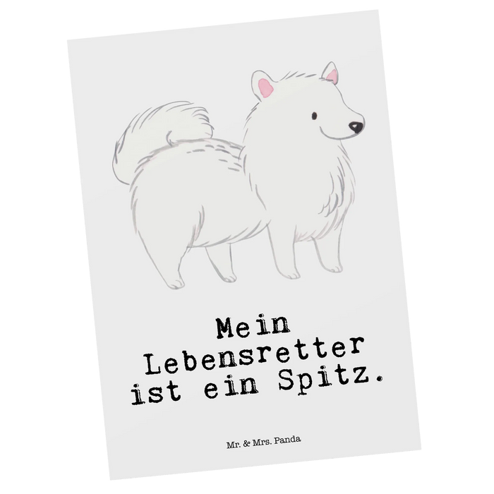Postcard Spitz Lifesaver