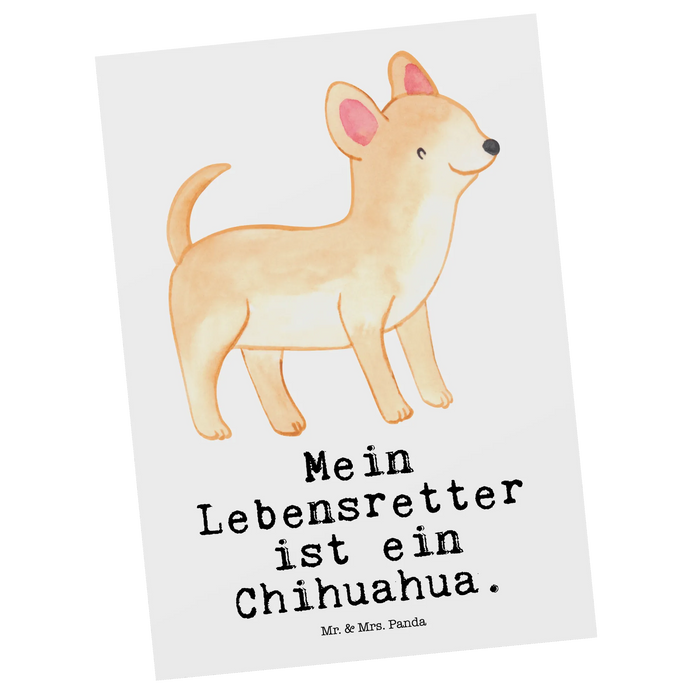 Postcard Chihuahua Lifesaver