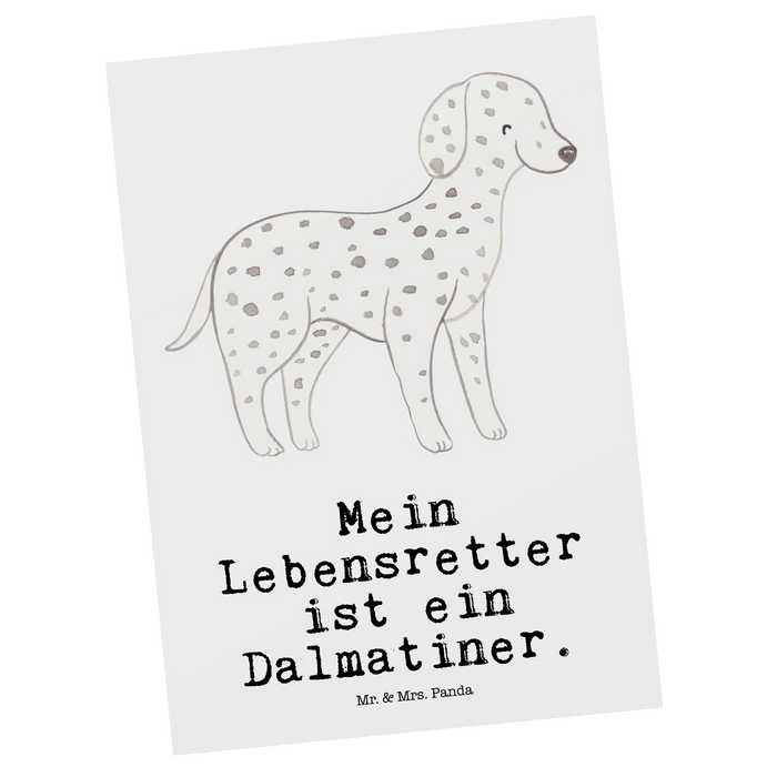 Postcard Dalmatian Lifesaver