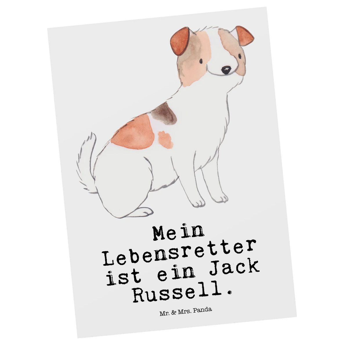 Postkarte Jack Russel Terrier Lebensretter kunstkarte, Postkarten, Motivkarte, Designkarte, Fotokarte, Ansichtskarten, einzelkarte, bildkarte, spruchkarte, Ansichtskarte, Kunstkarten, Grußkarte, Postkarte, Geschenk, Schenken, Hund, Hunderasse, Rassehund, Hundebesitzer, Tierfreund, Welpe, Jack Russel Terrier
