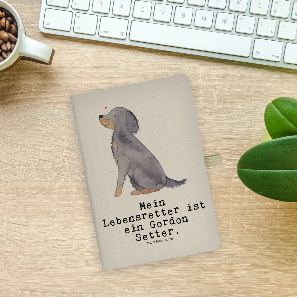 Cotton notebook Gordon Setter Lifesaver notes, sketchbook, journal, writing book, notebook, entry book, address book, diary, notepad, Dog, dog breed, purebred dog, dog owner, gift, animal lover, giving, puppy