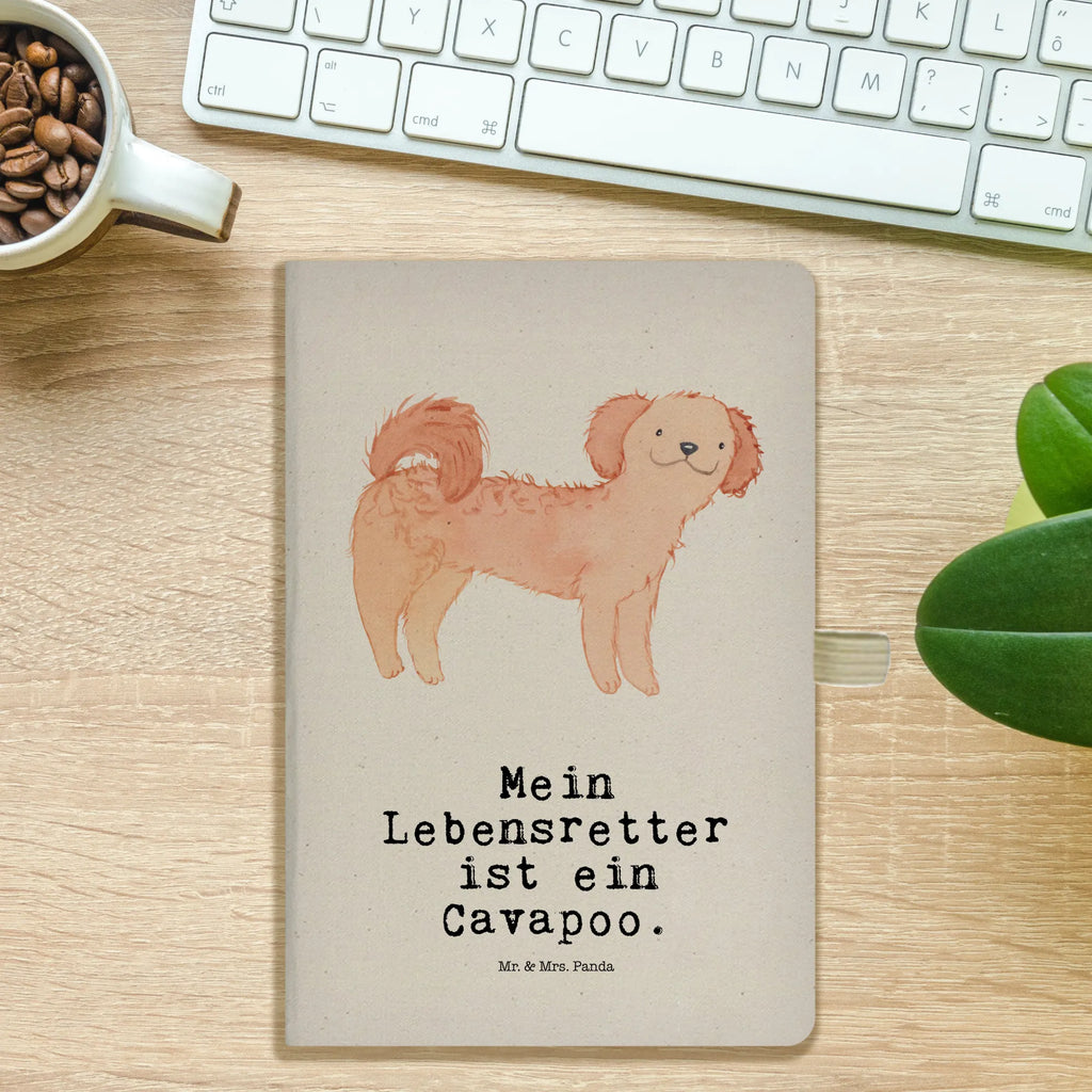 Cotton notebook Cavapoo Lifesaver journal, entry book, notepad, notes, writing book, notebook, address book, sketchbook, diary, Dog, dog breed, purebred dog, dog owner, gift, animal lover, giving, puppy