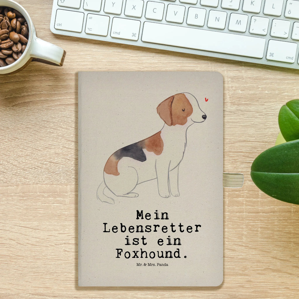 Cotton notebook Foxhound Lifesaver address book, sketchbook, diary, notes, journal, notepad, writing book, entry book, notebook, Dog, dog breed, purebred dog, dog owner, gift, animal lover, giving, puppy