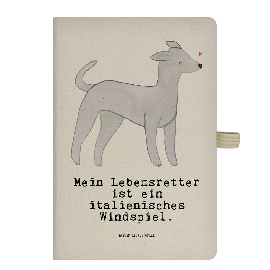 Cotton notebook Italian Greyhound Lifesaver diary, notepad, writing book, notes, notebook, entry book, sketchbook, journal, address book, Dog, dog breed, purebred dog, dog owner, gift, animal lover, giving, puppy