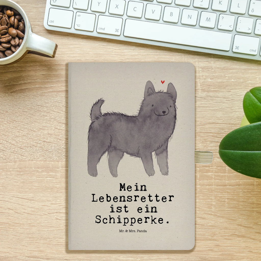 Cotton notebook Schipperke Lifesaver sketchbook, notebook, entry book, notes, address book, diary, writing book, notepad, journal, Dog, dog breed, purebred dog, dog owner, gift, animal lover, giving, puppy