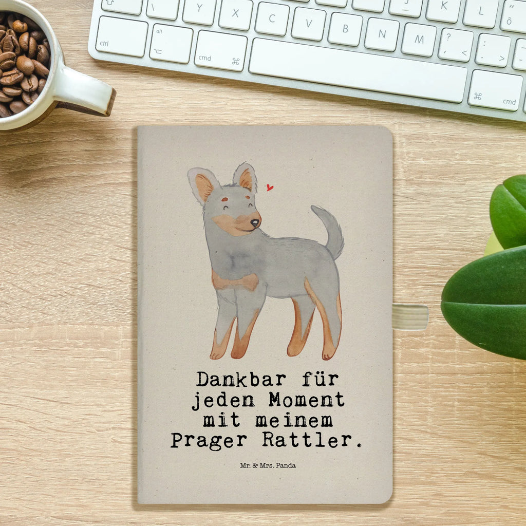 Cotton notebook Prague Rattler moment address book, notepad, entry book, writing book, journal, diary, notebook, notes, sketchbook, Dog, dog breed, purebred dog, dog owner, gift, animal lover, giving, puppy