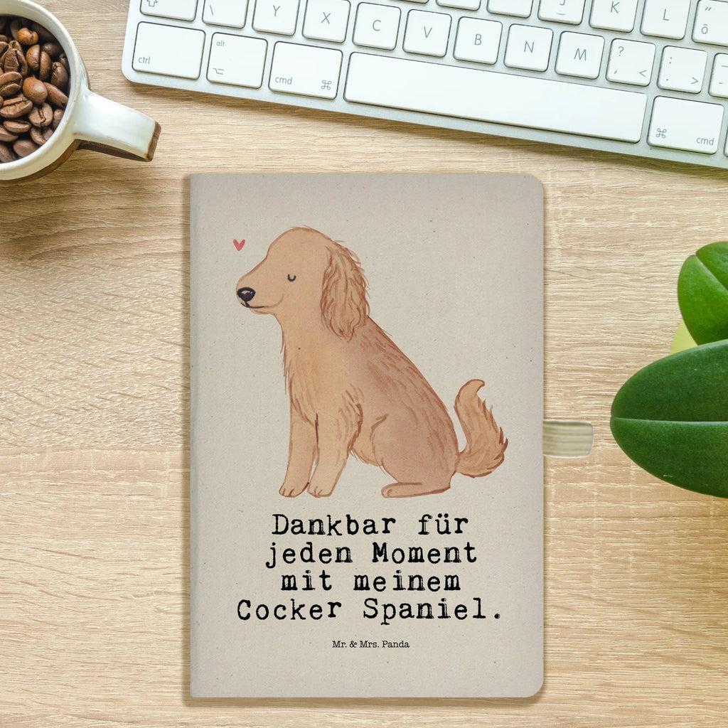 Cotton notebook Cocker Spaniel Moment entry book, journal, notepad, writing book, address book, sketchbook, notes, notebook, diary, Dog, dog breed, purebred dog, dog owner, gift, animal lover, giving, puppy