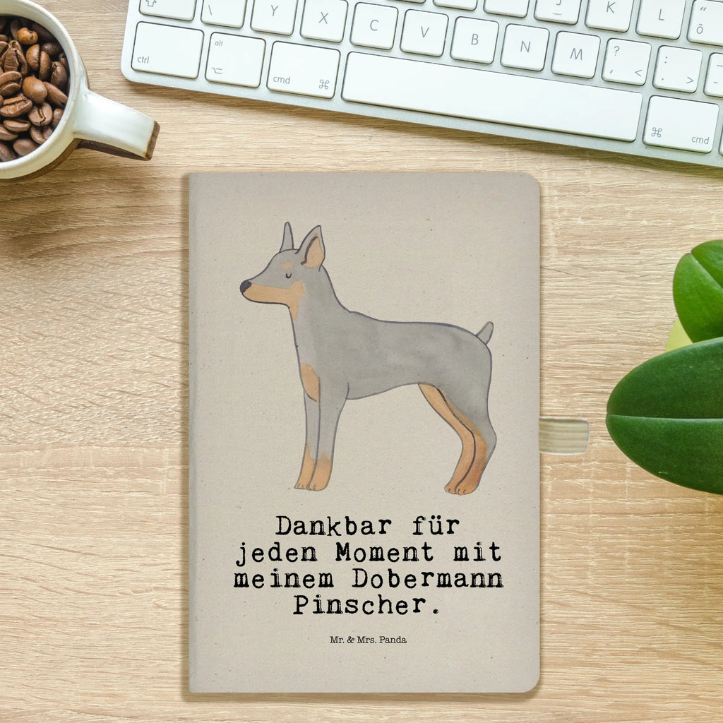Cotton notebook Doberman Pinscher moment entry book, notepad, notes, writing book, sketchbook, journal, notebook, address book, diary, Dog, dog breed, purebred dog, dog owner, gift, animal lover, giving, puppy
