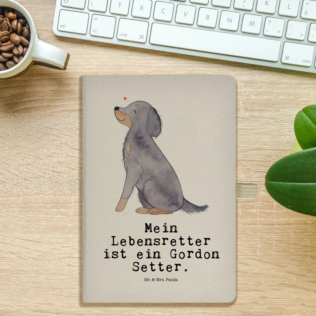 Cotton notebook Gordon Setter Lifesaver notes, sketchbook, journal, writing book, notebook, entry book, address book, diary, notepad, Dog, dog breed, purebred dog, dog owner, gift, animal lover, giving, puppy