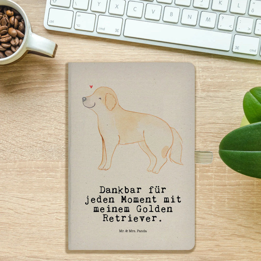 Cotton notebook Golden Retriever moment writing book, diary, journal, notes, sketchbook, notepad, notebook, address book, entry book, Dog, dog breed, purebred dog, dog owner, gift, animal lover, giving, puppy