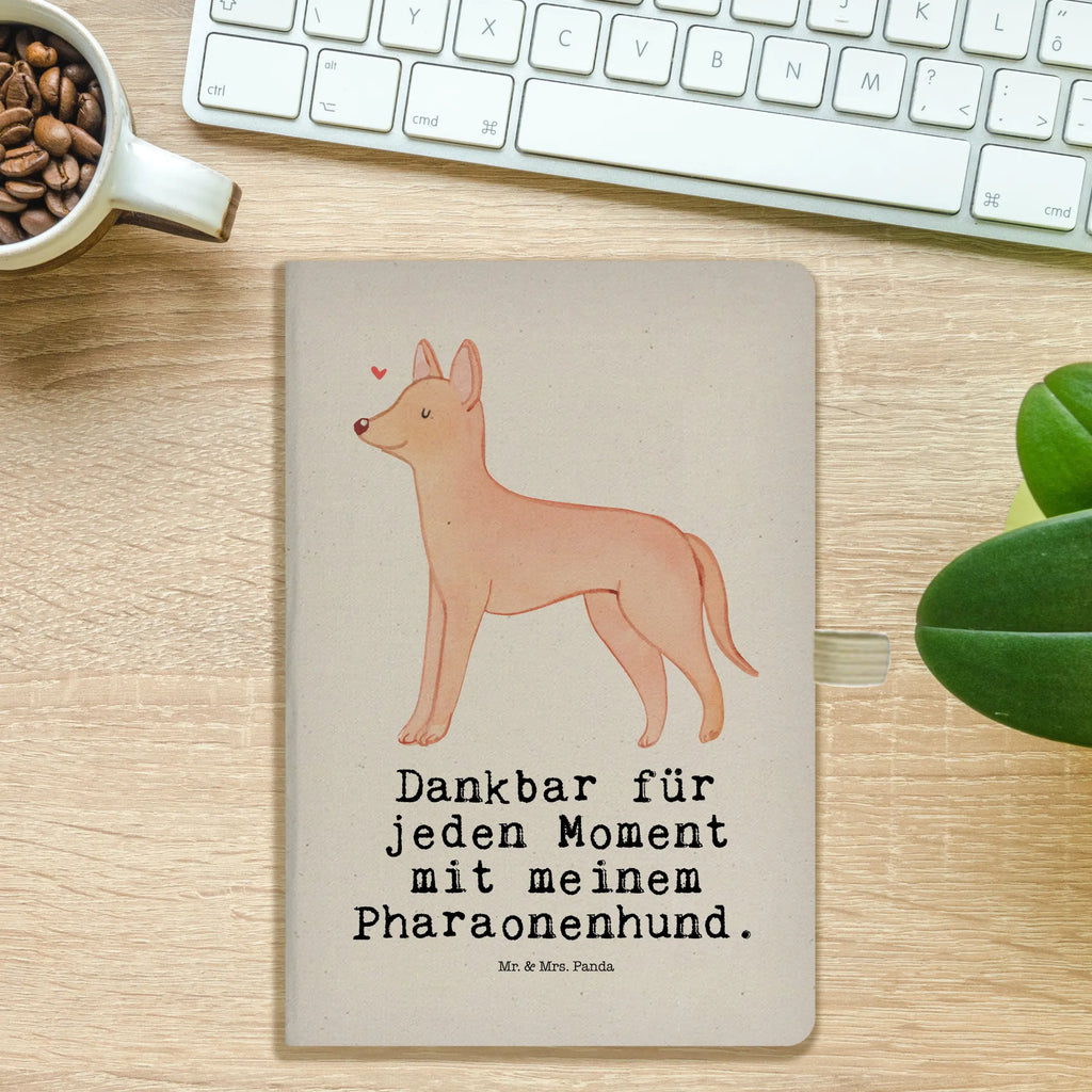 Cotton notebook Pharaoh Hound Moment notepad, entry book, notes, sketchbook, writing book, address book, diary, journal, notebook, Dog, dog breed, purebred dog, dog owner, gift, animal lover, giving, puppy