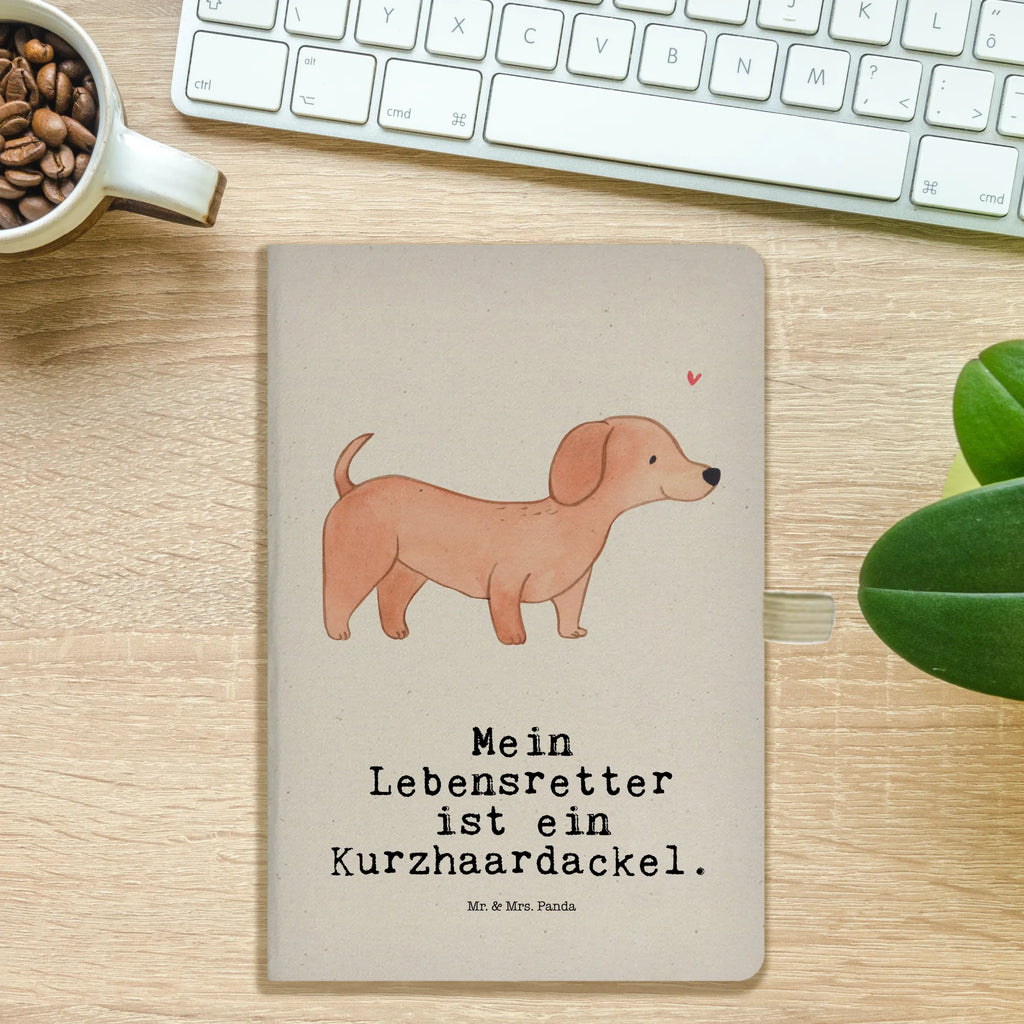 Cotton notebook Dachshund Shorthaired Dachshund Lifesaver address book, sketchbook, diary, notes, notepad, writing book, notebook, entry book, journal, Dog, dog breed, purebred dog, dog owner, gift, animal lover, giving, puppy
