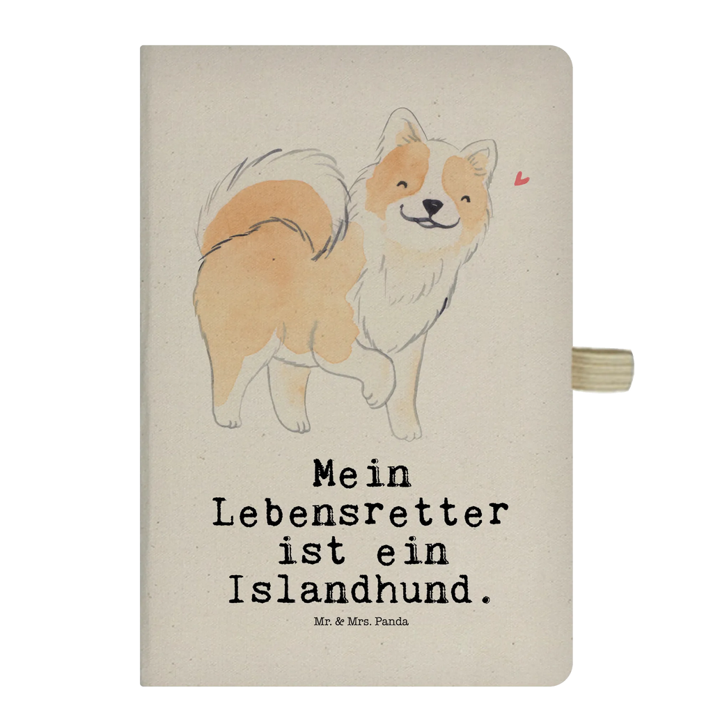 Cotton notebook Icelandic Sheepdog Lifesaver notepad, journal, writing book, notes, address book, entry book, diary, sketchbook, notebook, Dog, dog breed, purebred dog, dog owner, gift, animal lover, giving, puppy