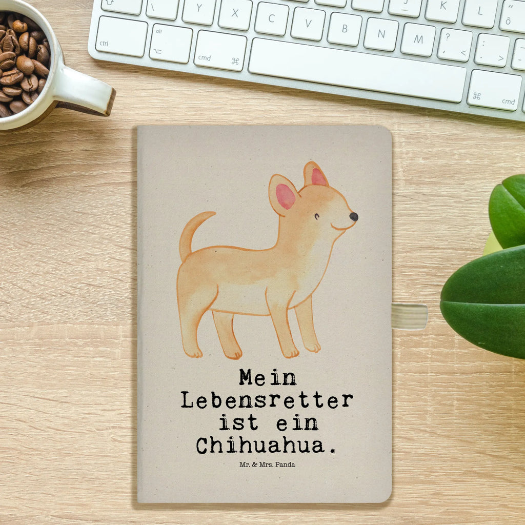 Cotton notebook Chihuahua Lifesaver entry book, notepad, writing book, sketchbook, journal, notes, address book, diary, notebook, Dog, dog breed, purebred dog, dog owner, gift, animal lover, giving, puppy